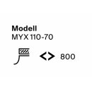 FRANKE MYTHOS, MYX110-70 Edelstahl gebürstet