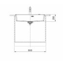 FRANKE Maris, MRG 610-72 A Siebkorb-Stopfenventil, Black Matt