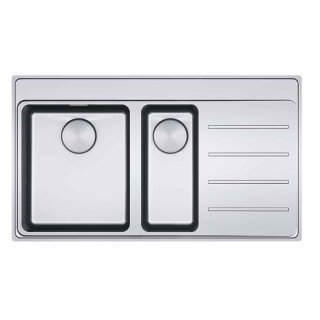 FRANKE MYTHOS, MYX251-86 Druckknopf-Ventil, Edelstahl gebürstet