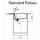 FRANKE URBAN, UBG 611-78XL Drehexcenter-Ventil, Black Matt Collection