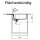 FRANKE URBAN, UBG 611-78XL Drehexcenter-Ventil, Black Matt Collection
