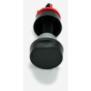 FRANKE Ventilset 1 Becken, Drehknopf, Überlauf rund, Black Matt