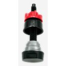 FRANKE Ventilset 1 Becken, Drehknopf, Überlauf rund, Black Matt