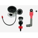 FRANKE Ventilset 1 Becken, Drehknopf, Überlauf rund, Black Matt