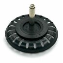 FRANKE Ventilset 1 Becken, Drehknopf, Überlauf rund, Black Matt