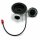FRANKE Ventilset 1 Becken, Drehknopf, Überlauf rund, Black Matt