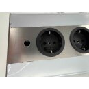 THEBO Salome Energie-Ecksäule Edelstahl, 4-fach, 1 USB-Anschluss, teleskopierbar 1B-Ware