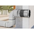 NABER COMPAIR PRIME flow Turbo® P-Turbo150 Mauerkasten inkl. THERMOBOX, Edelstahl