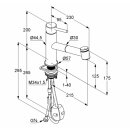 KeraDomo Einhebelmischer STEEL mit Handbrause