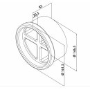 NABER P-MRBS 150 Mauerkasten-Rohbau-Set, Abluft-Set, weiß/hellgrau