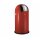 WESCO Pushboy. Abfallsammler 50 Liter rot