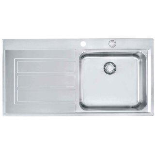 FRANKE EOX 211 1000 x 510 mm, Tropfteil links, rostfreier Edelstahl