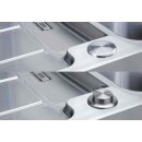 FRANKE EOX 211 1000 x 510 mm, Tropfteil links, rostfreier Edelstahl