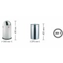 WESCO® Pushboy Junior, 22 Liter, graphit