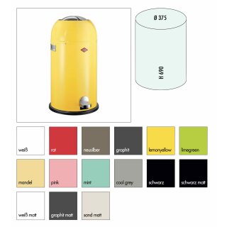 WESCO Kickmaster Soft. Abfallsammler, 33 Liter