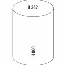 WESCO® Tretabfallsammler Big Baseboy 30 Liter, weiß matt