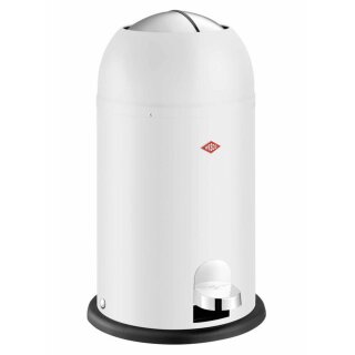 WESCO® Kickmaster Junior Abfallsammler, 12 Liter, weiß matt