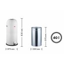 WESCO Kickmaster Maxi, Abfallsammler, 40 Liter graphit matt