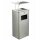 WESCO® Standascher mit Dach, Edelstahl matt, 19 l