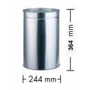 WESCO® Metall-Ersatzbehälter, rund 15 Liter