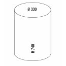 WESCO® Standascher 50 l. mit Sieb,
