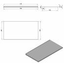NABER Cox®-Serien Gesamtdeckel, anthrazit. 80er Schrank