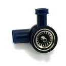 FRANKE Abgangsbogen 1,5 Zoll Stopfenventil...